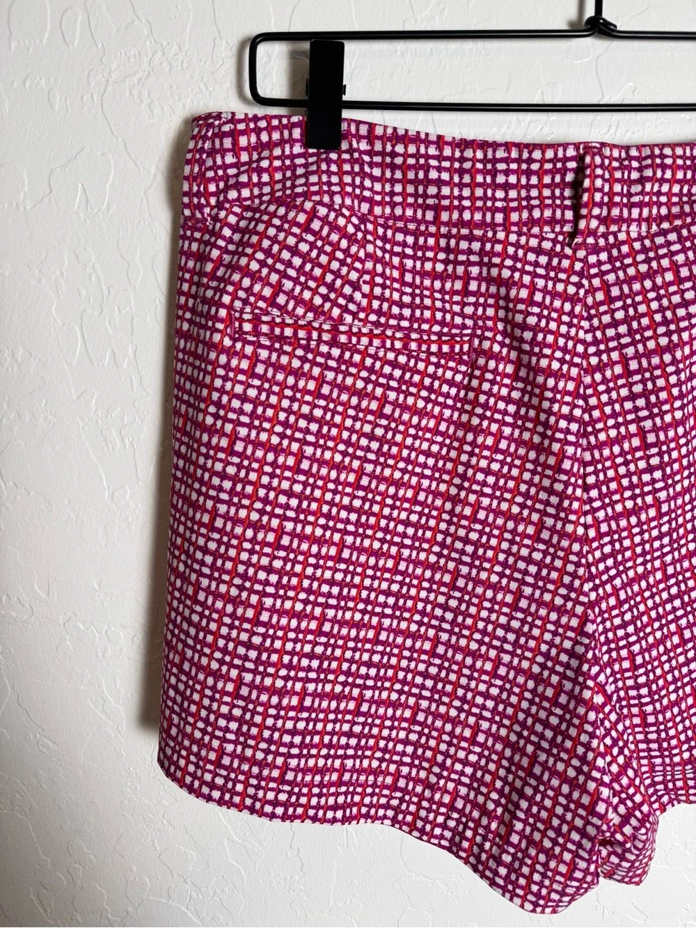 SPANX Hibiscus Gingham Sunshine Pull On Shorts 4” XL